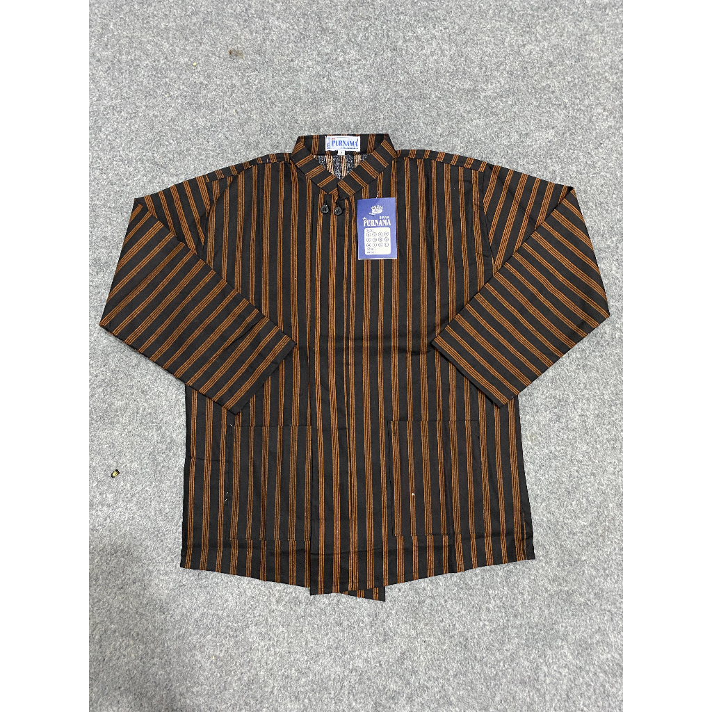 Baju surjan lurik anak adat jawa jadul anak dewasa laki laki pria perempuan bahan kain katun adem
