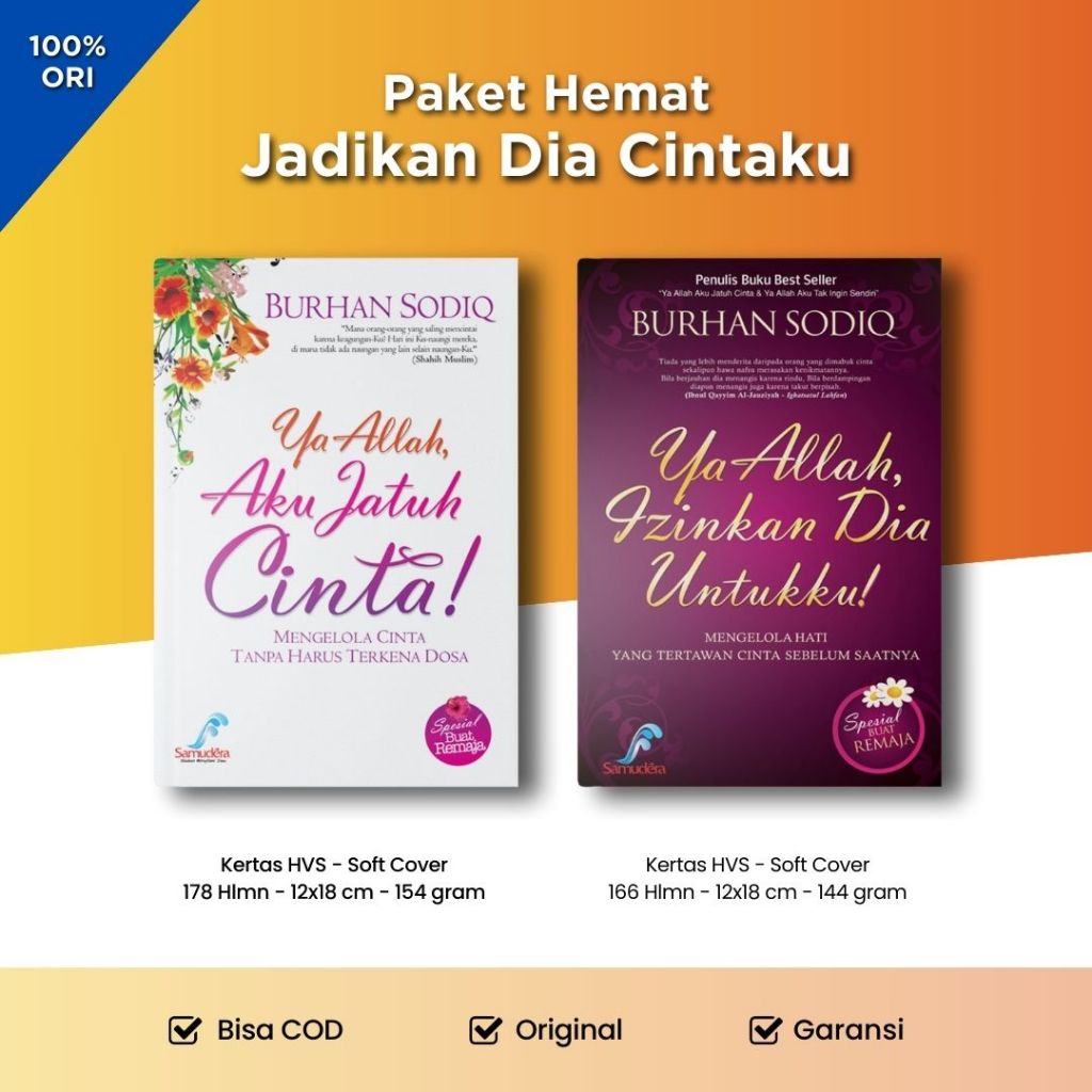 (Paket 2 Buku) Ya Allah Aku Jatuh Cinta & Ya Allah Izinkan Dia Untukku  (Pustaka Arafah) AYASOFIA