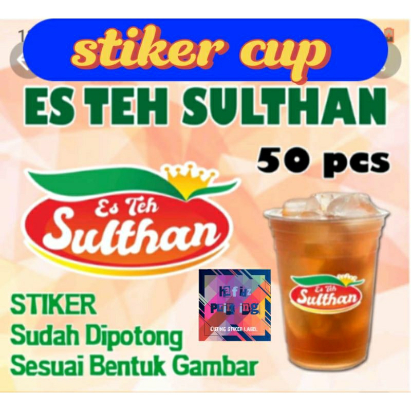 

Stiker Cuting Es Teh Sultan bisa COD isi 50pcs