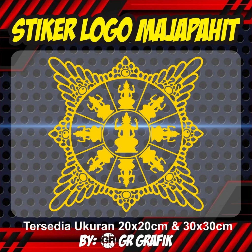 STIKER CUTTING LOGO MAJAPAHIT TANPA MINIMAL ORDER