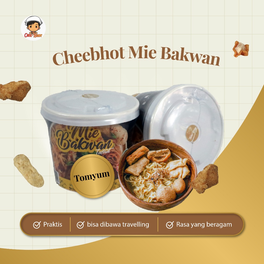 

Cheebhot Mie Bakwan Tomyum 65gr