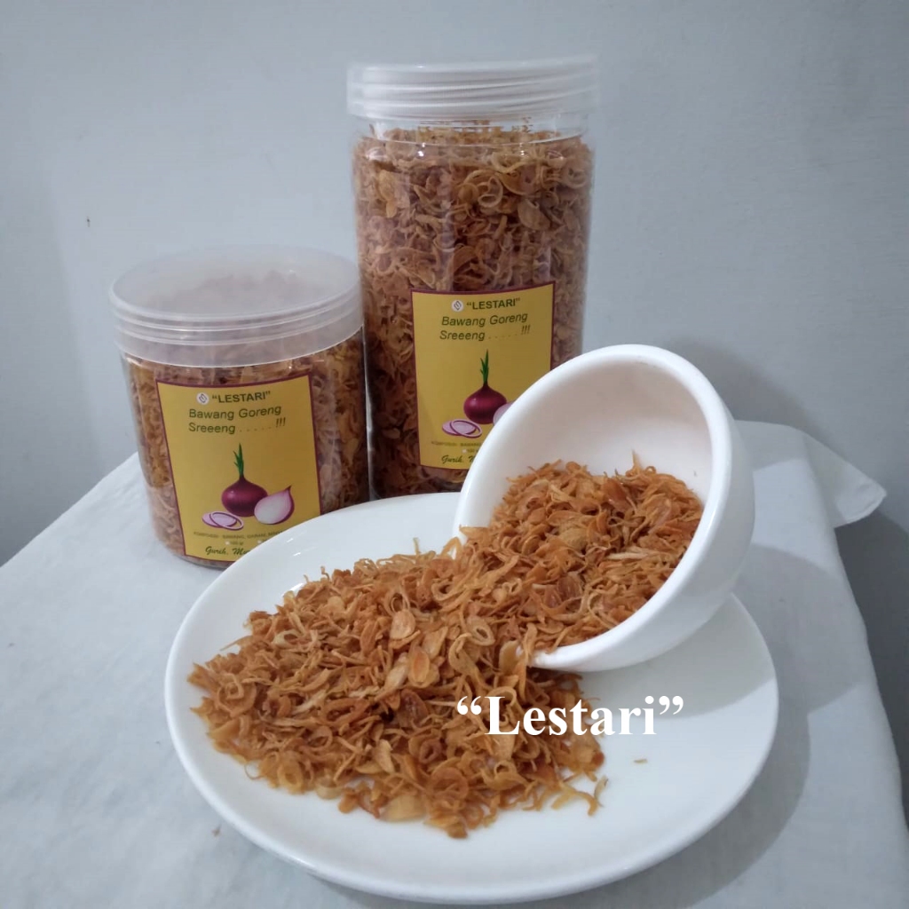 

Bawang Goreng Merk Lestari 200 gram