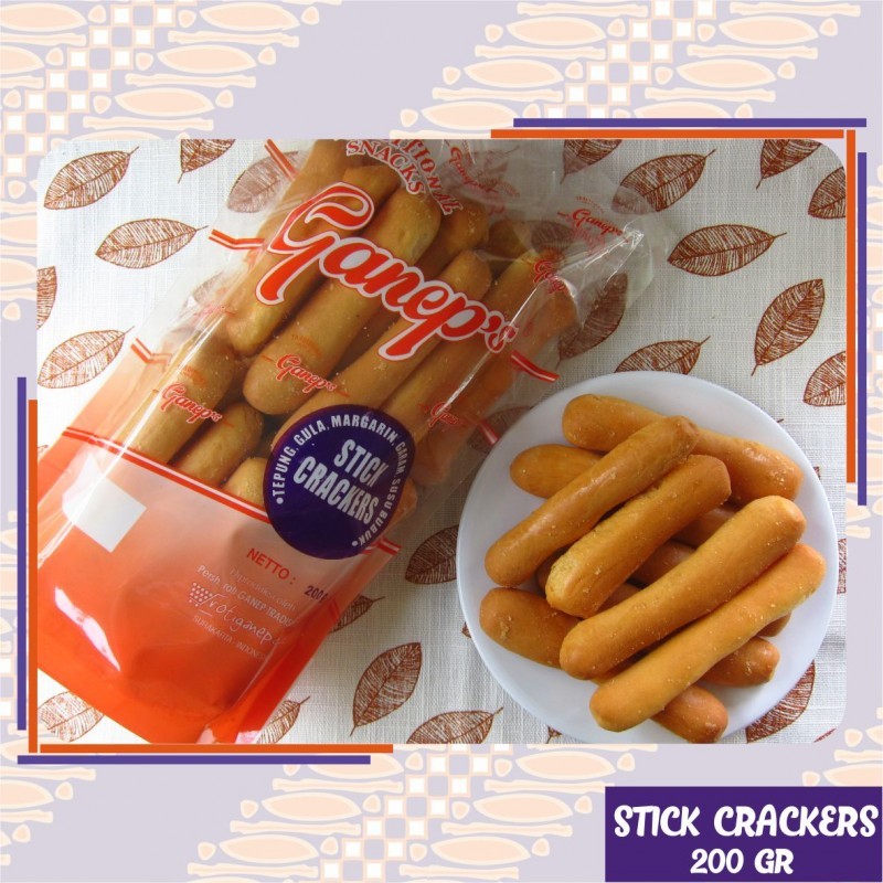 

Stick Crackers Ganep - 200 Gram Tradisional Oleh Oleh Khas Solo