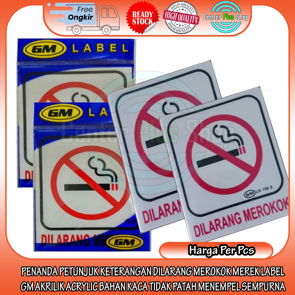 

Label Akrilik Dilarang Merokok Penanda Petunjuk Keterangan Merek Label Gm Acrylic Kaca Tidak Patah Menempel Sempurna Akrilic Tebal Ukuran Mini Anti Air Tempel Tembok Dinding Pintu Jendela No Geser Lepas Perekat Kuat