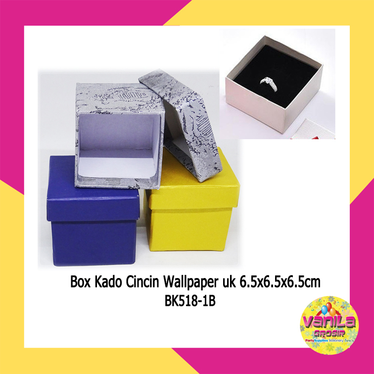 

(1Pcs) Box Kado Cincin Walpaper, box kado, box ultah, kotak souvenir, kotak, box hampers