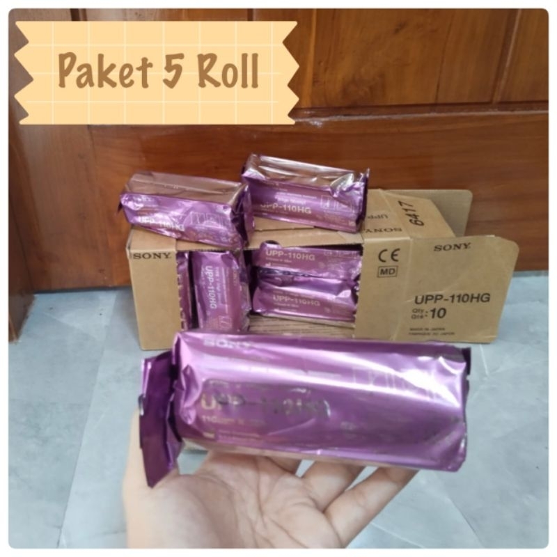 

Thermal Paper USG Kertas UPP 110 HG type V High Glossy harga per roll Compatible