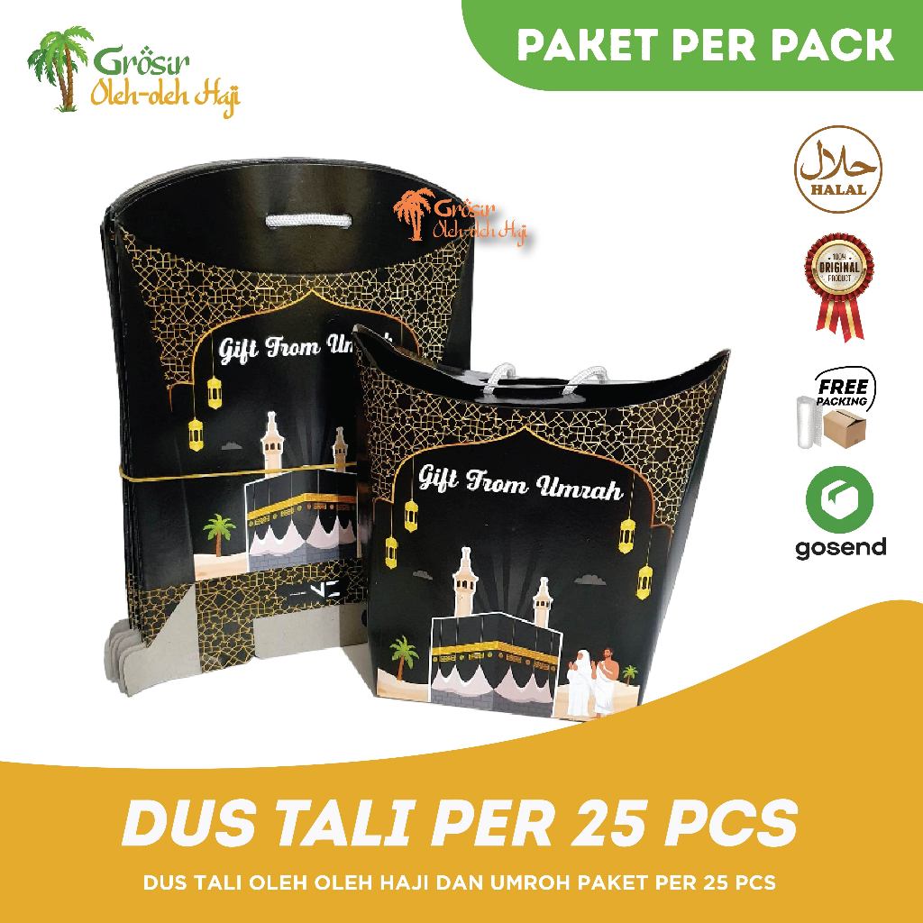 

Dus Tali Paperbag Kosong untuk Oleh Oleh Haji dan Umroh paket per 25 pcs