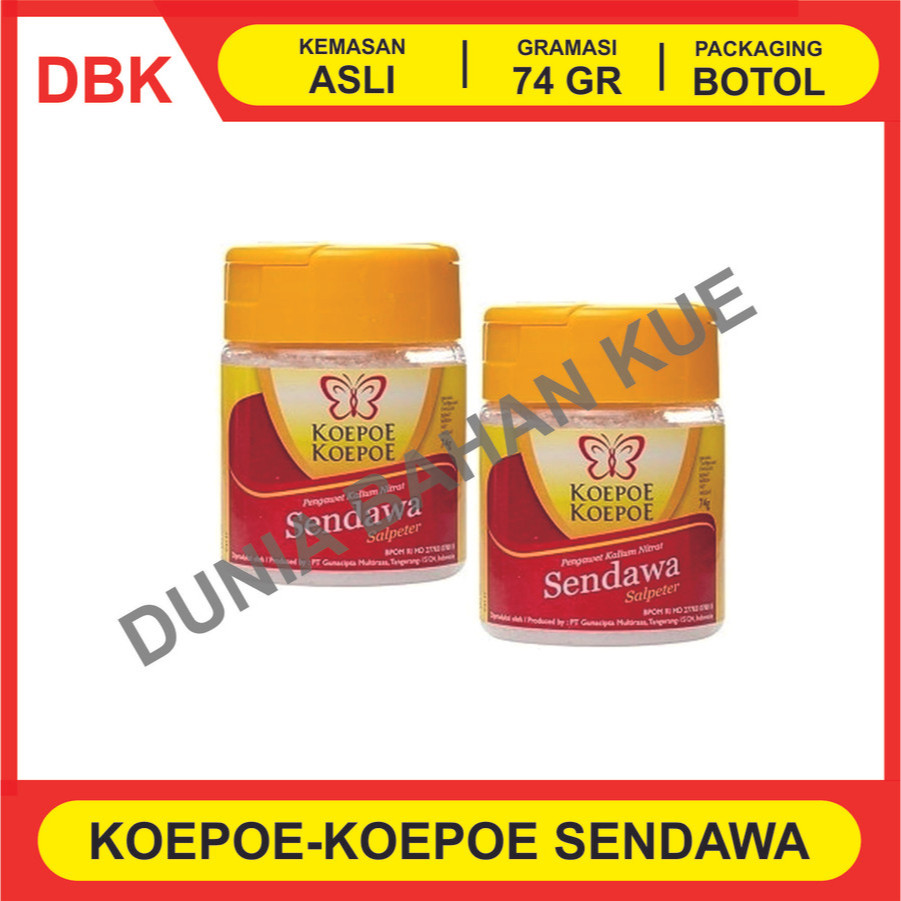 

SENDAWA KOEPOE KOEPOE 74 GR - 1 DUS 72 PCS / KUPU KUPU SENDAWA