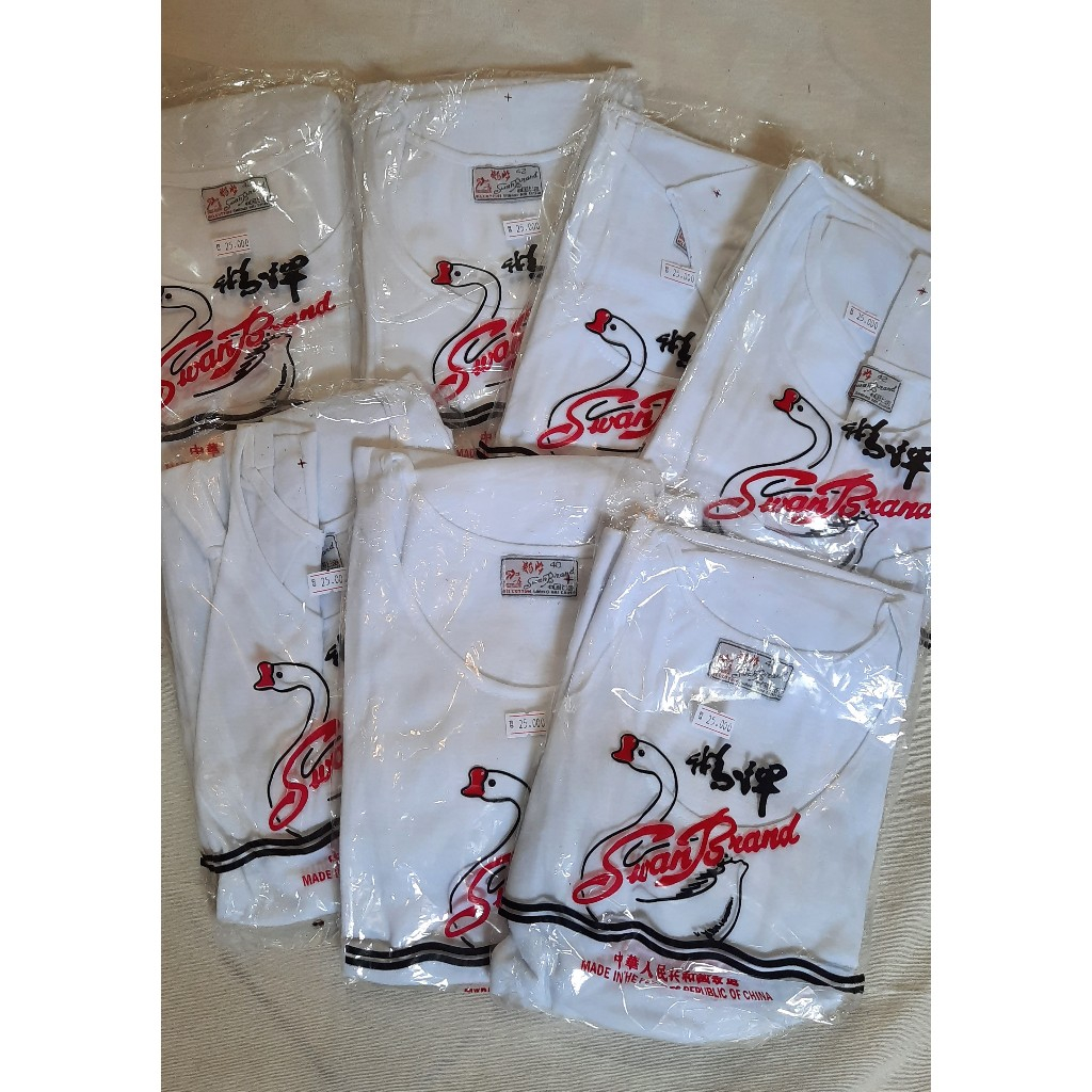 Kaos Oblong / Singlet PRIA SWAN Brand ORIGINAL | Singlet SWAN BRAND Laki-laki | Kaos Oblong Dewasa