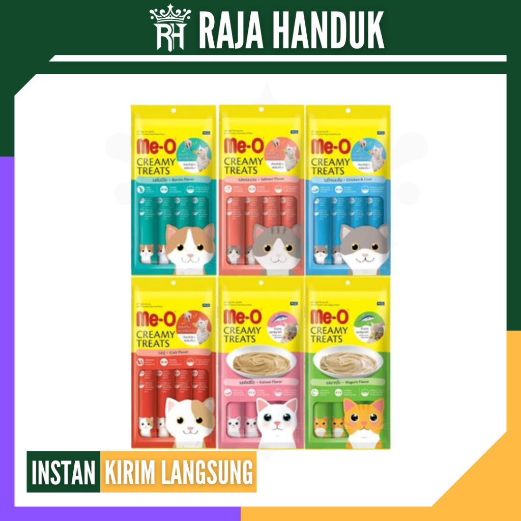 RH GROSIR: MEO ME-O Creamy Treats 15 gram / Snack Cemilan Kucing Murah