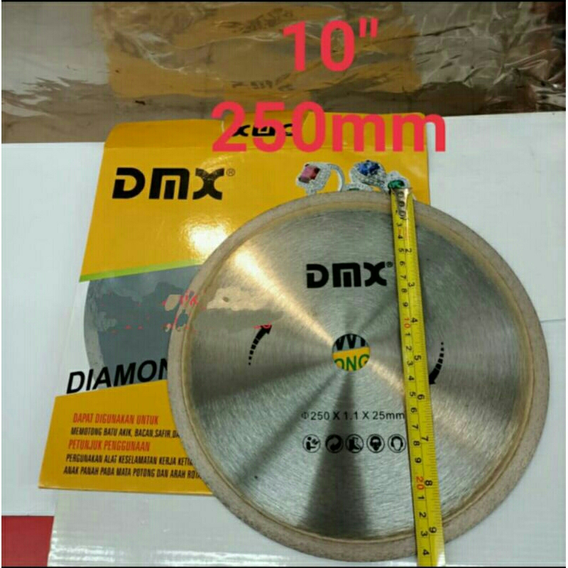 Diamond wheel batu akik 10" dmx -pisau potong batu akik 1mm