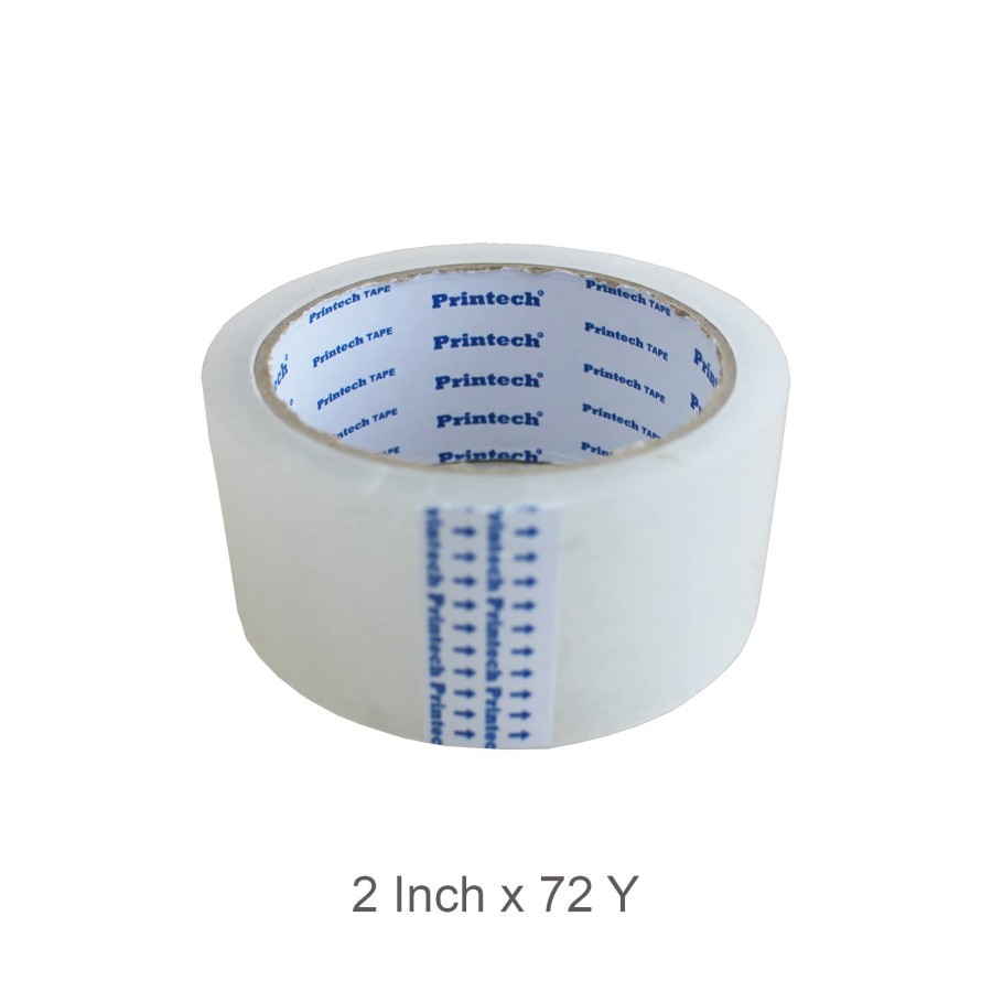

PRINTECH OPP Tape Lakban Bening / Coklat 2 Inch 72 Yard 1 roll 1 slope grosir
