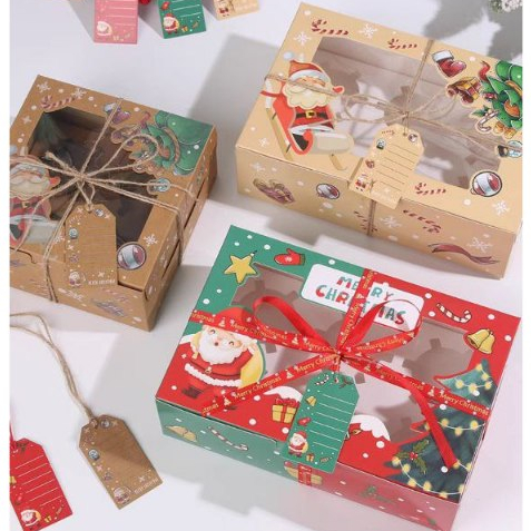 

B94 Kotak Cupcake | Kotak Natal | Kotak Cookies | Kotak Tenteng Natal | Kotak Transparan | Kotak Kue