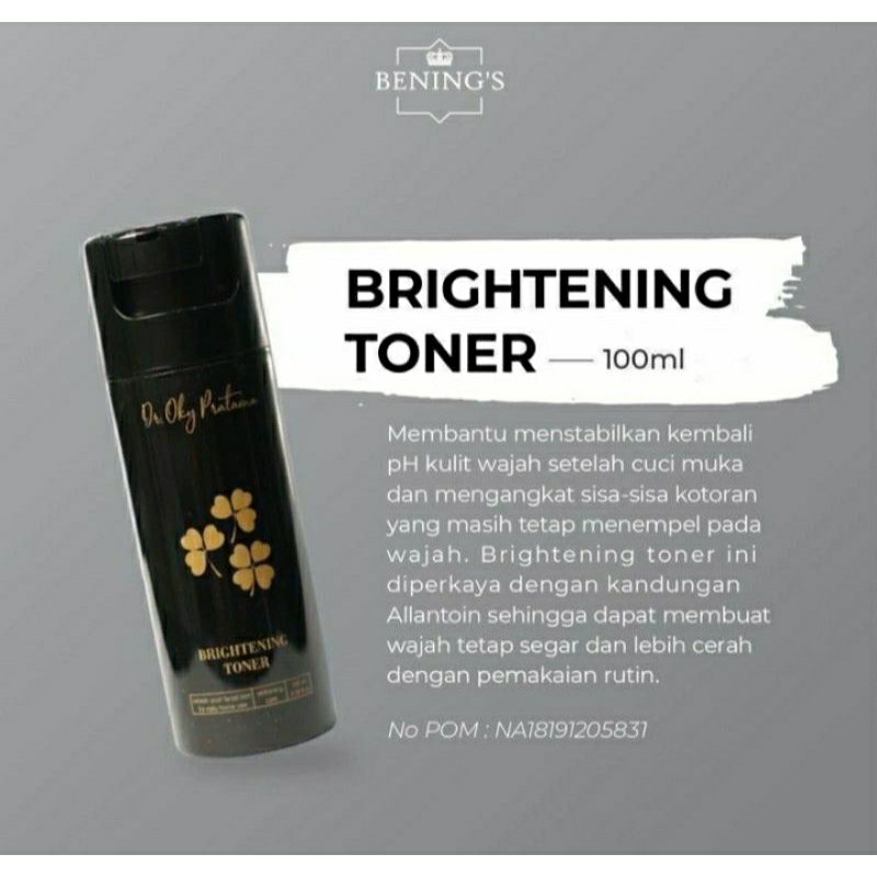 TONER BRIGHTENING BENING CLINIC DR OKY PRATAMA