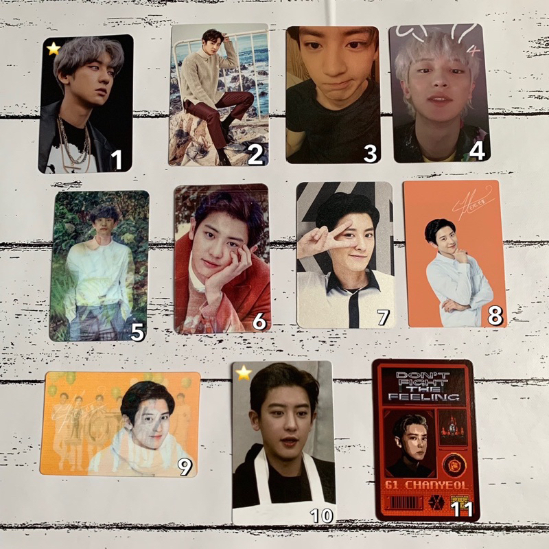 SALE Photocard PC Chanyeol Exo Season Greetings Nature Republic etc