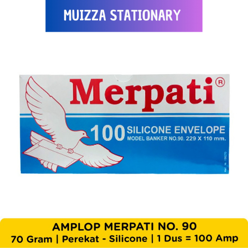 

Amplop Merpati No. 90 - 70 GRAM Silicone (Perekat) - 100 Amplop