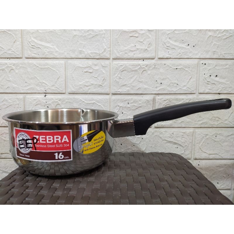Panci Stainless Steel Zebra SUS304 16 cm / Sauce Pan Zebra 16 cm / Sauce Pan Stainless Steel Zebra 1