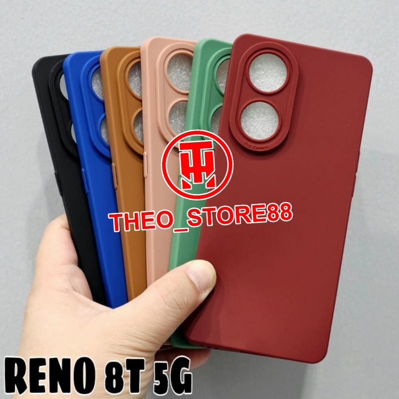 OPPO RENO 8T 5G CASE PRO CAMERA MACARON WARNA OPPO RENO 8T 5G
