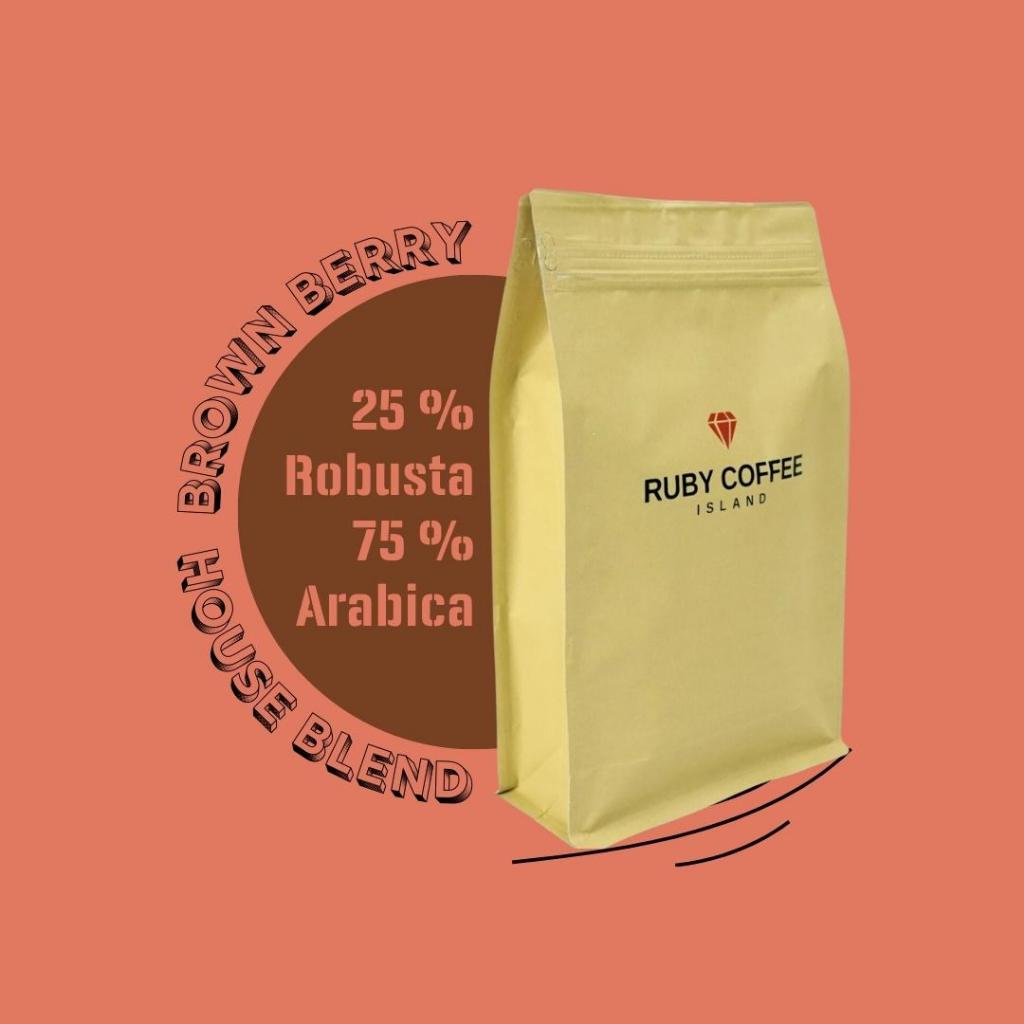 

Brown Berry (House Blend) 25% Robusta 75% Arabica 200g