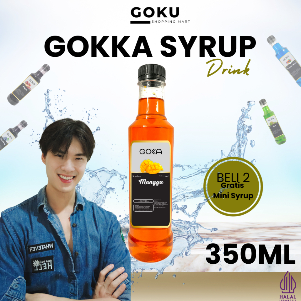 

Minuman Sirup 350ml Gokka Syrup Rasa Mangga