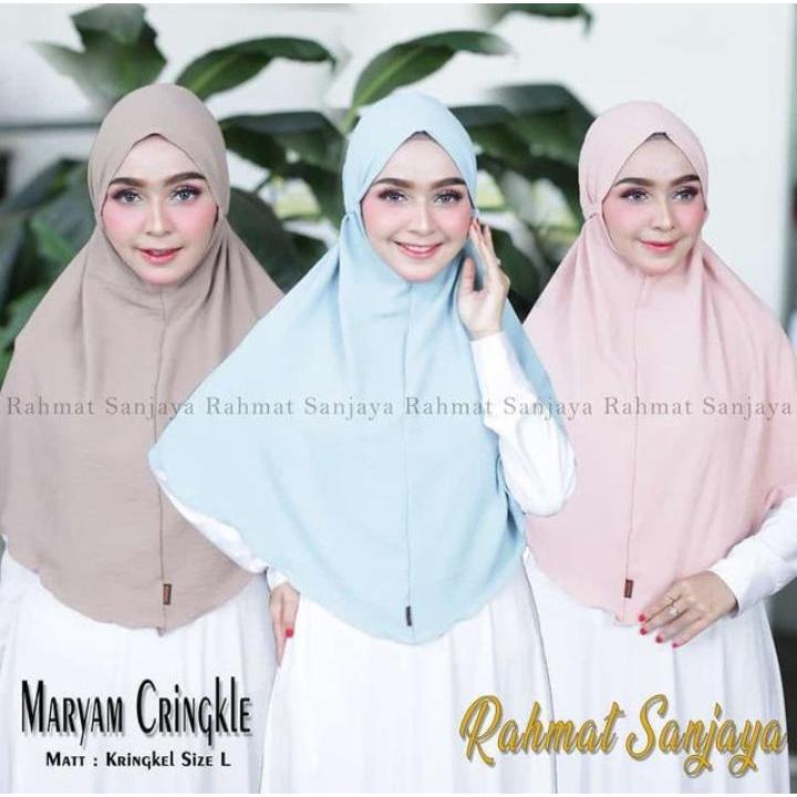 TERBARU..BERGO MARYAM (L) KRINGKEL PREMIUM AIRFLOW/KERUDUNG MARYAM  ORI RAHMAT SANJAYA