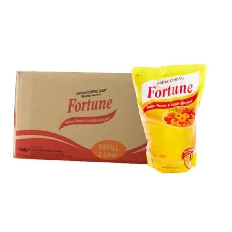 

FORTUNE Minyak Goreng 1 & 2 Liter 1 Karton isi 6 pcs / Refil Minyak Goreng 2liter 1 DUS