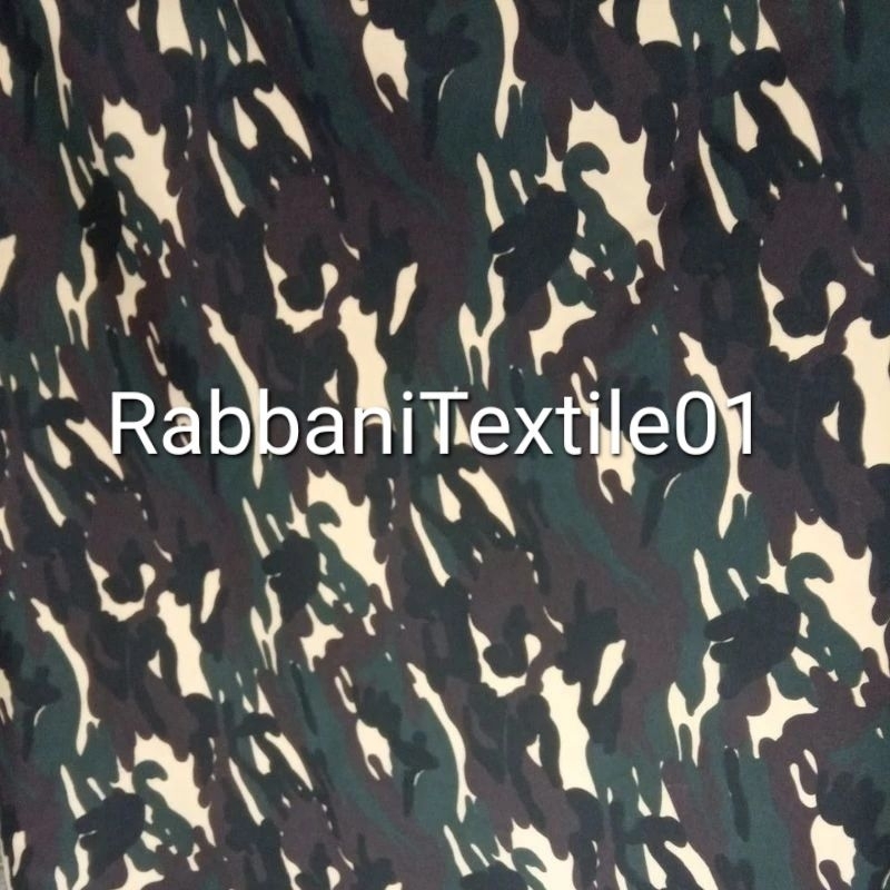 bahan kain Twill TR loreng banser