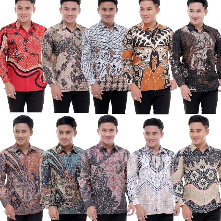 [KODE REFGO] KEMEJA BATIK PRIA LENGAN PANJANG AZRIEL BATIK PEKALONGAN