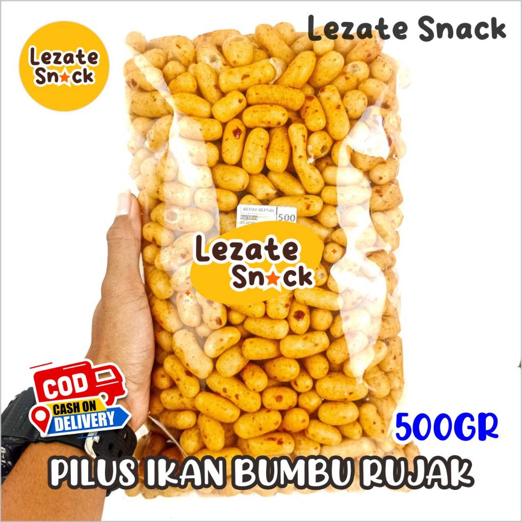 

Pilus Rujak Ikan Tenggiri 500GR Kiloan Murah Enak Renyah / Pilus Bangkok Pedas Manis Daun Jeruk / Pilus Ikan Lili Tongkol Bumbu Rujak Snack Kiloan