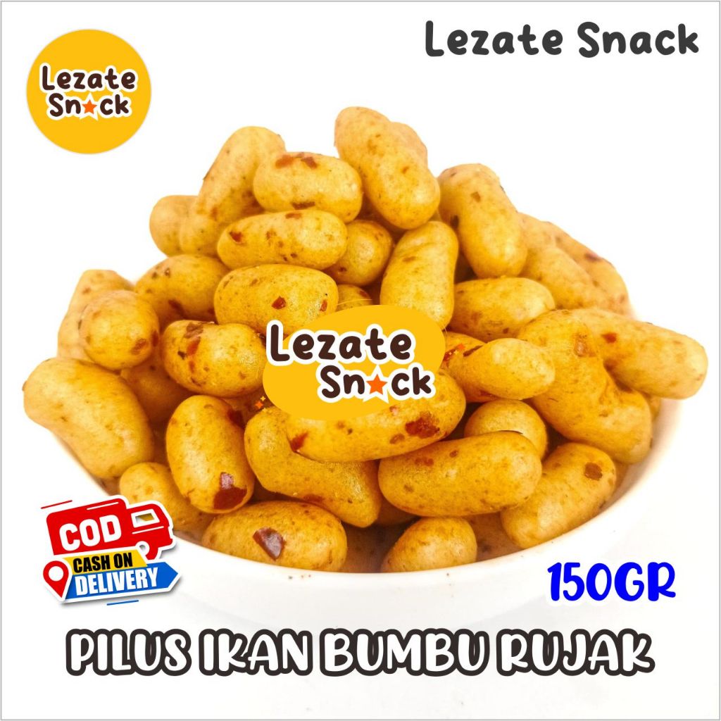 

Pilus Rujak Ikan Tenggiri 150gr Murah Enak Renyah / Pilus Bangkok Pedas Manis Daun Jeruk / Pilus Ikan Lili Tongkol Bumbu Rujak Sedap Snack