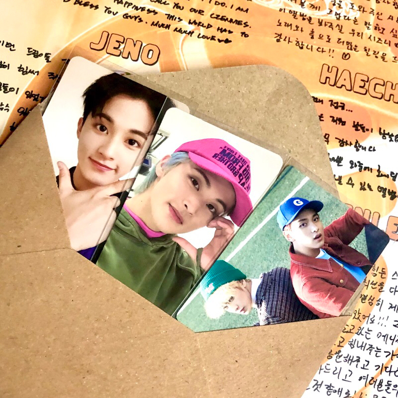 photocard pc poca nct dream album markhyuck sticker mfal mark wgu smini ayyo heartcheeck