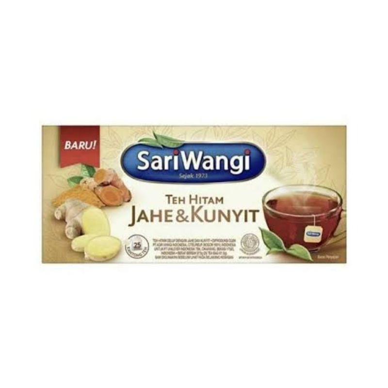 

SariWangi Teh Hitam Jahe dan Kunyit 25 Kantong Teh