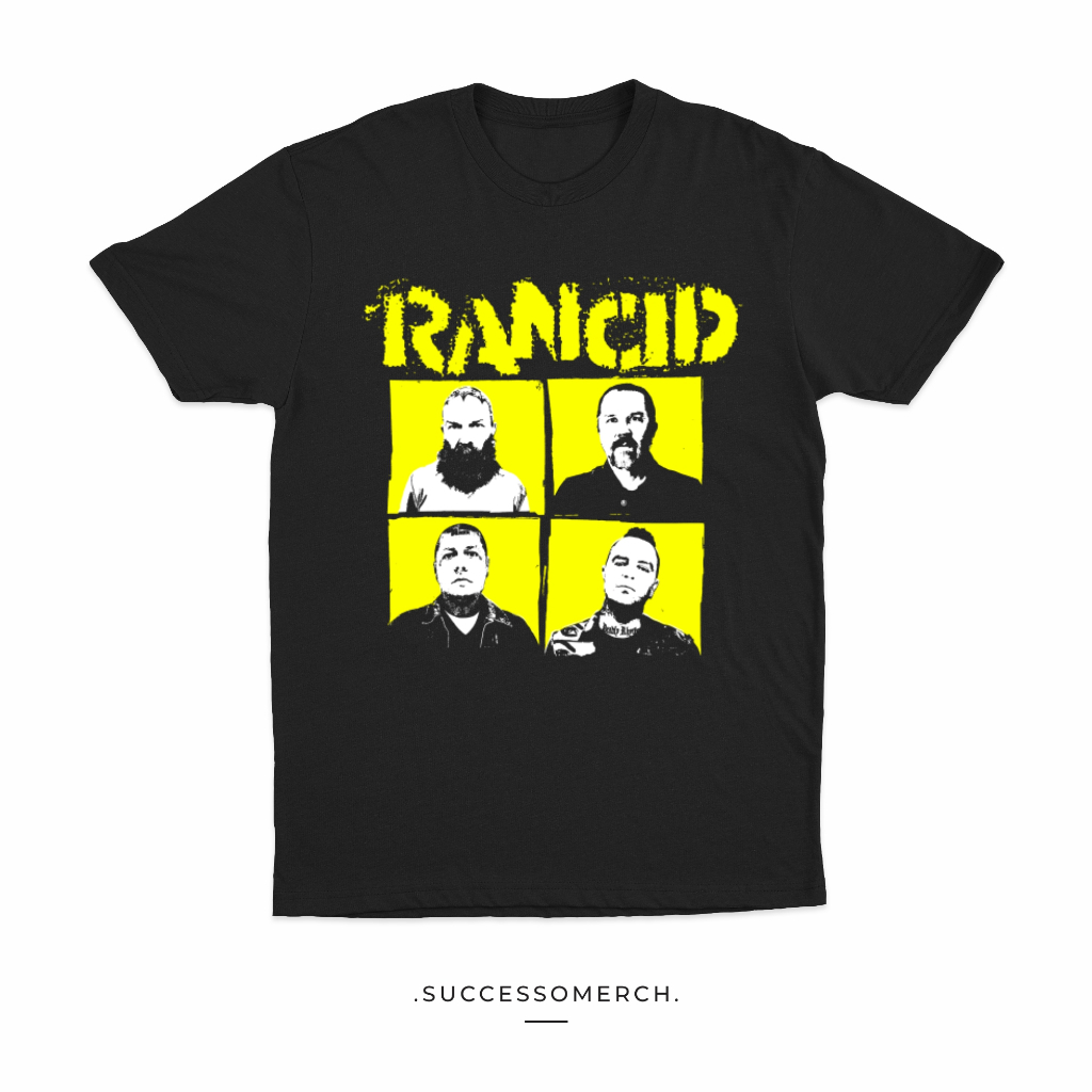 KAOS BAND RANCID - TSHIRT BAND RANCID - KAOS PUNK - BOOTLEG
