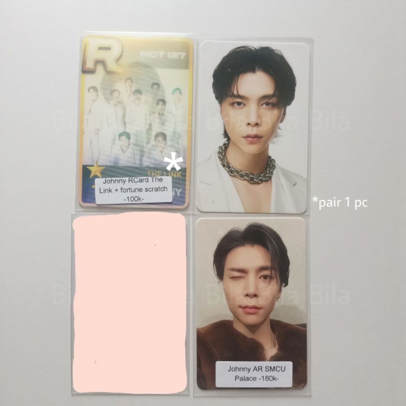 photocard pc nct127 nct 127 johnny r card the link fortune card the link+ ar ticket smcu winter 2022