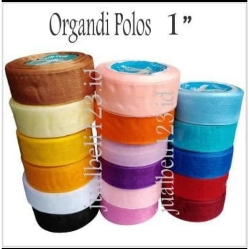 

Pita Organdi Polos 1 inch atau 2.5cm