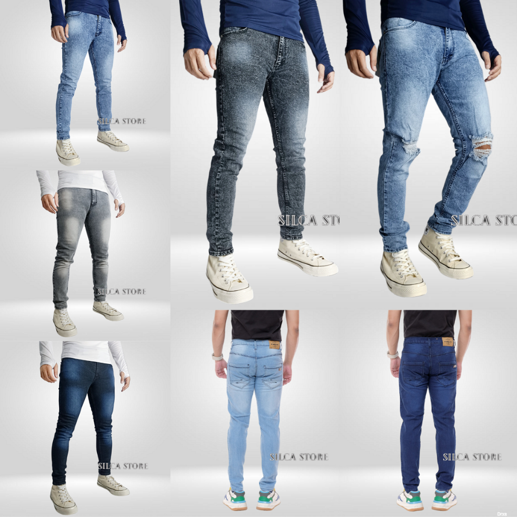 Celana  Panjang Jeans Pria Slimfit - Celana  Panjang  Pensil Jeans Pria - Celana Jeans Panjang Pria 