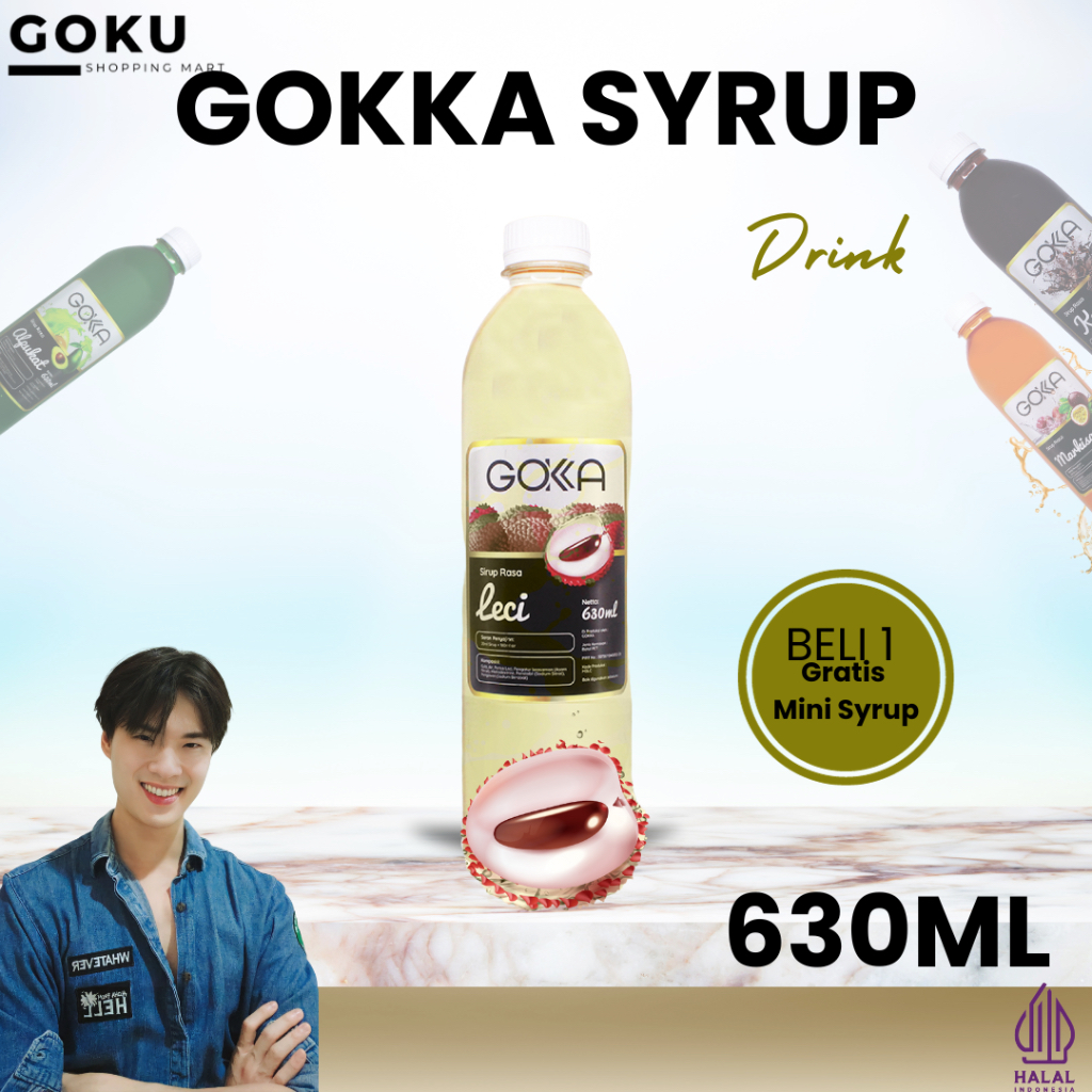 

Minuman Sirup 630ml Gokka Syrup Rasa Leci