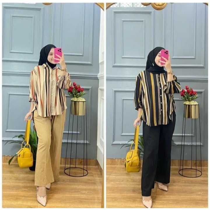 SET MOTIF RAZKA / SETELAN RAYON MIX CRINKLE TERBEST SELLER