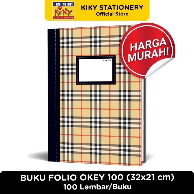 

(1Pcs) Buku Folio OKEY / GARDA / VOLTA 100 Lembar / Buku Tulis Hard Cover Folio 100 Lembar / Buku Folio Akuntansi Keuangan