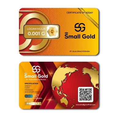 Real produk Emas 0.001g Small Gold Baby gold logam mulia asli minigold emas murni microgram finegold