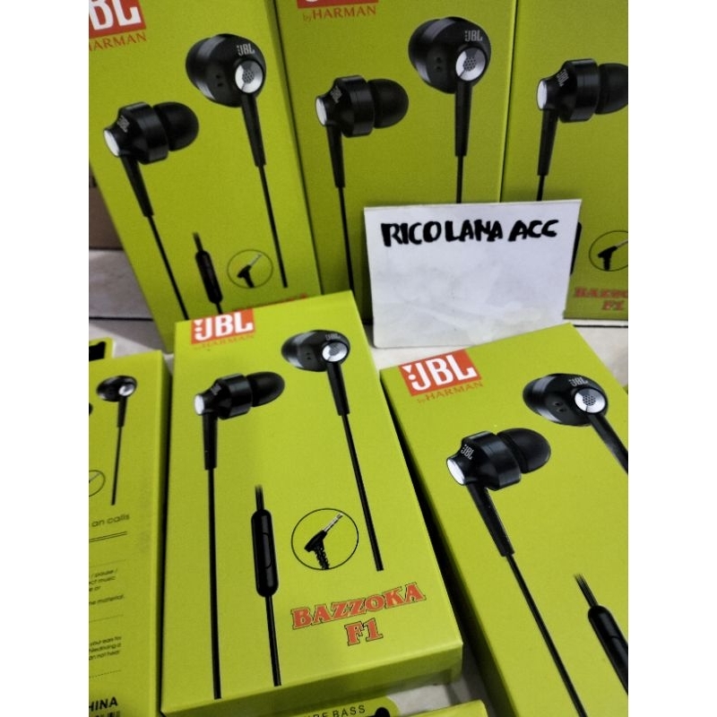 HANDSFREE EARPHONE HEADSET JBL BAZZOKA F1