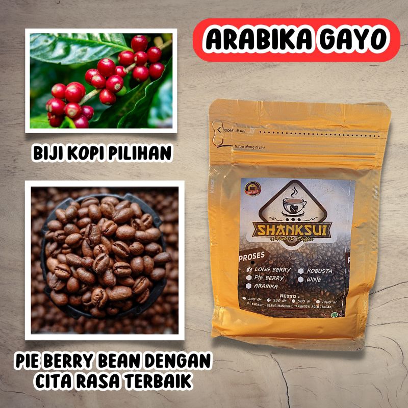 

Biji Kopi Gayo Aceh Arabika Pie Berry 250gr | Roasted Bean Kualitas Premium