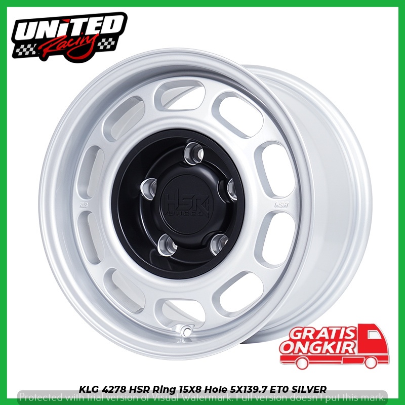 VELG MODEL KALENG RING 15 UNTUK MOBIL JIMNY KATANA ESCUDO NAVA R15 HSR KLG4 SILVER ET0