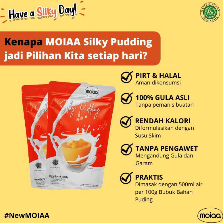 

KODE CZV614 MOIAA SILKY PUDING 100GR