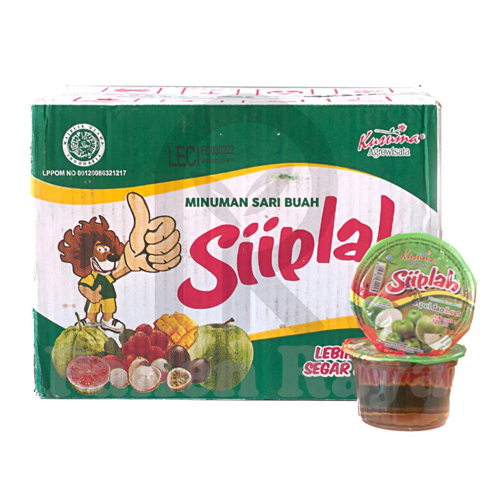 

WL99 Minuman Sari Buah Kusuma Siiplah Apel / Leci / Jambu Karton isi 32pcs Siap Minum 35