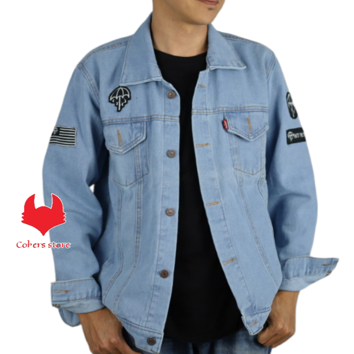 Jaket Jeans Pria - BORDIR EMBLEM - BIOBLITZ BMTH