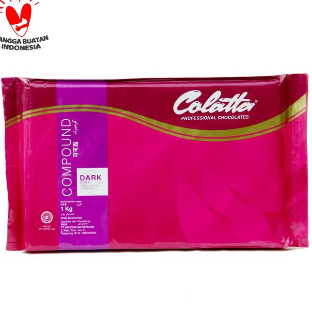 

[KODE PRODUK FLKZG4675] Cokelat Batang - Colatta Dark Chocolatepound 1kg
