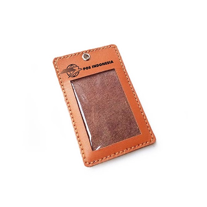 

modelTipe MB235 name tag kulit logo post indonesia