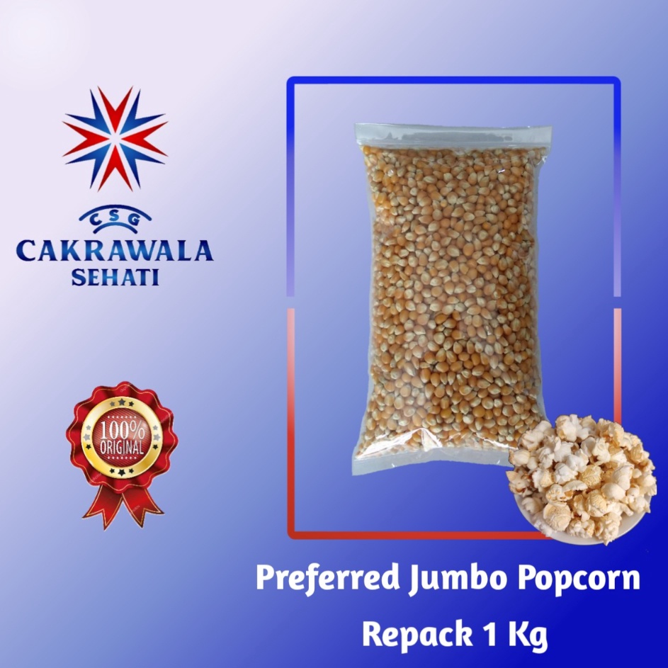 

[KODE PRODUK TDKVD8894] Preferred Jumbo Mushroom Popcorn repack 1 kg