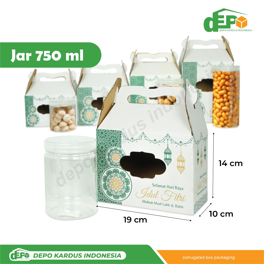 

Box 19x10x14 JAR 750 ml Isi 2 Toples Bulat Kardus/packing/kemasan/Kue Kering/boxkuker/Jar 750 ml/Jar750gr/hampers/idul fitri/Iedmubarak/Tinggi14